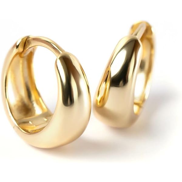 Amazon | ピアス メンズ レディース K10 フープ ドロップ 中折れ 両耳